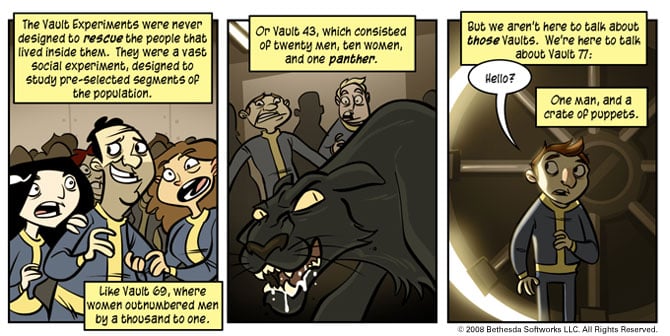 Fallout 3 Official Comic Strip Comes From Penny Arcade Gematsu