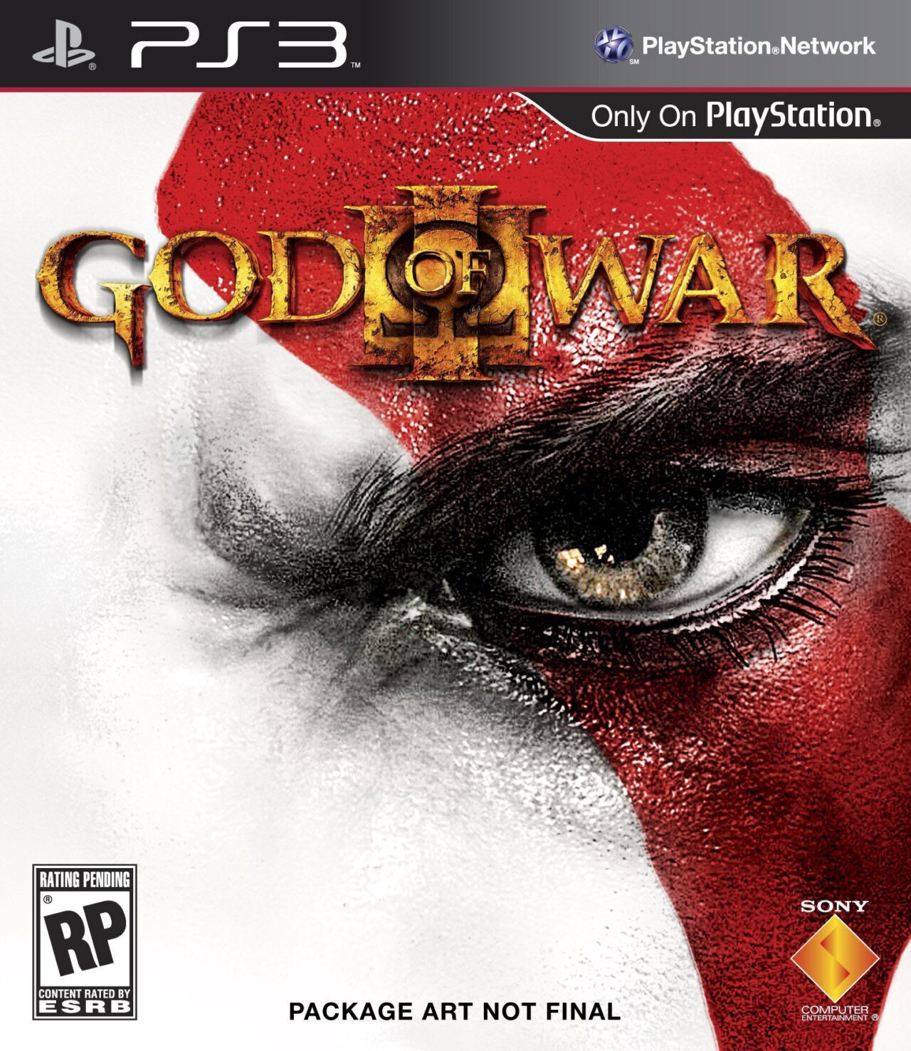 Provisional God of War III box art should be final - Gematsu