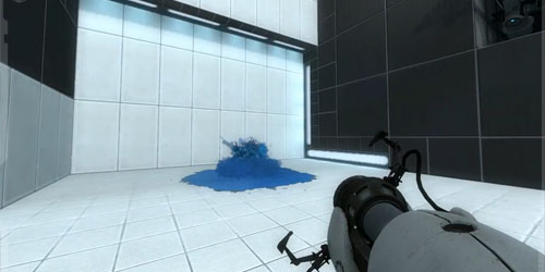 Final Portal 2 E3 clips demo Propulsion and Repulsion gels - Gematsu