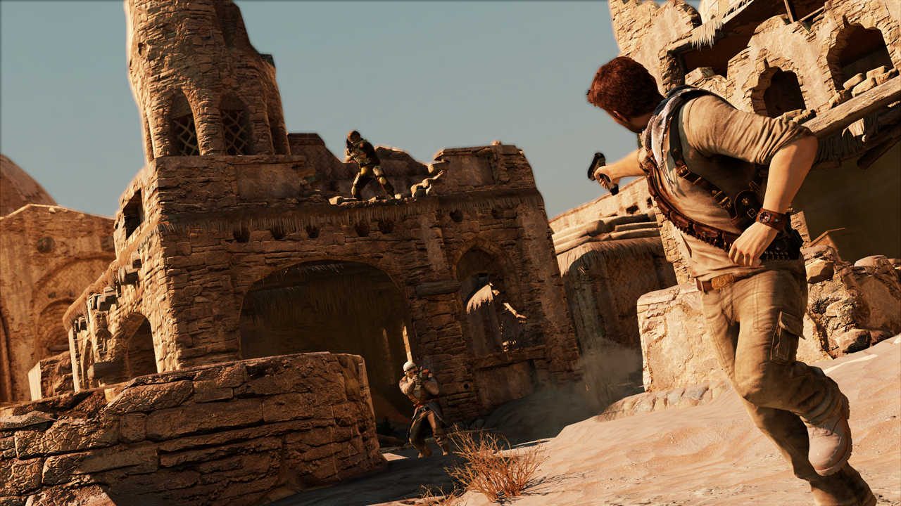 Uncharted 3 desert village video, screenshots - Gematsu