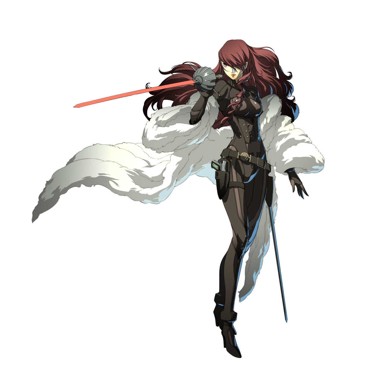 Persona 4: The Ultimate in Mayonaka Arena: Mitsuru and Akihiko screenshots  - Gematsu, image size:1289x1280