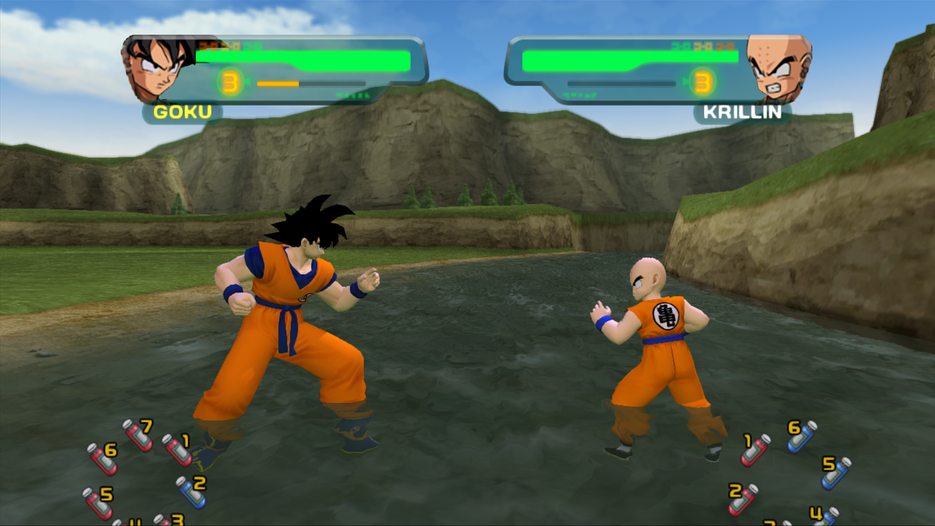 DBZ: Budokai Tenkaichi 3 (PS2) walkthrough - Krillin 