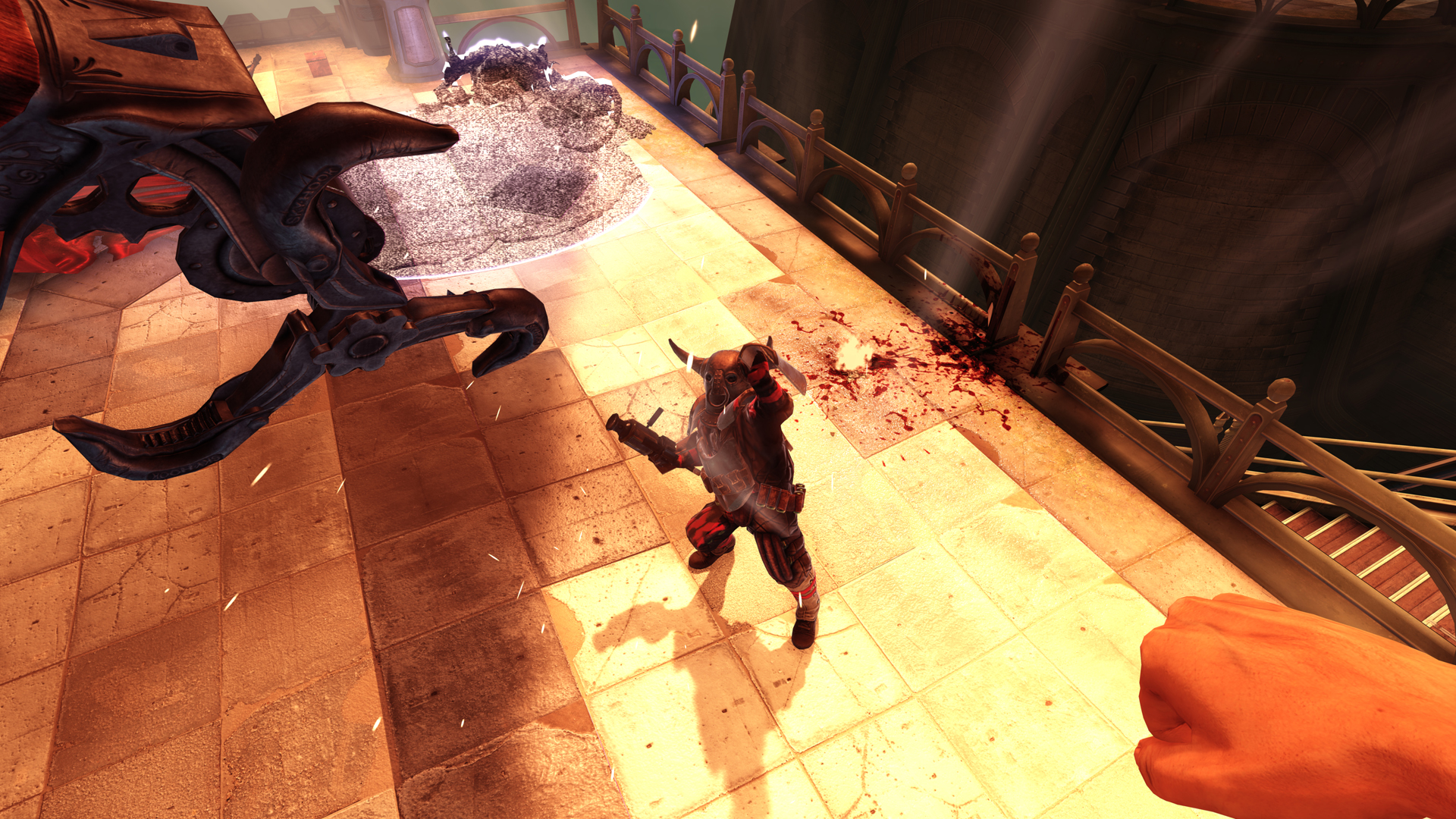 Screenshot of Bioshock Infinite that shows the main game view