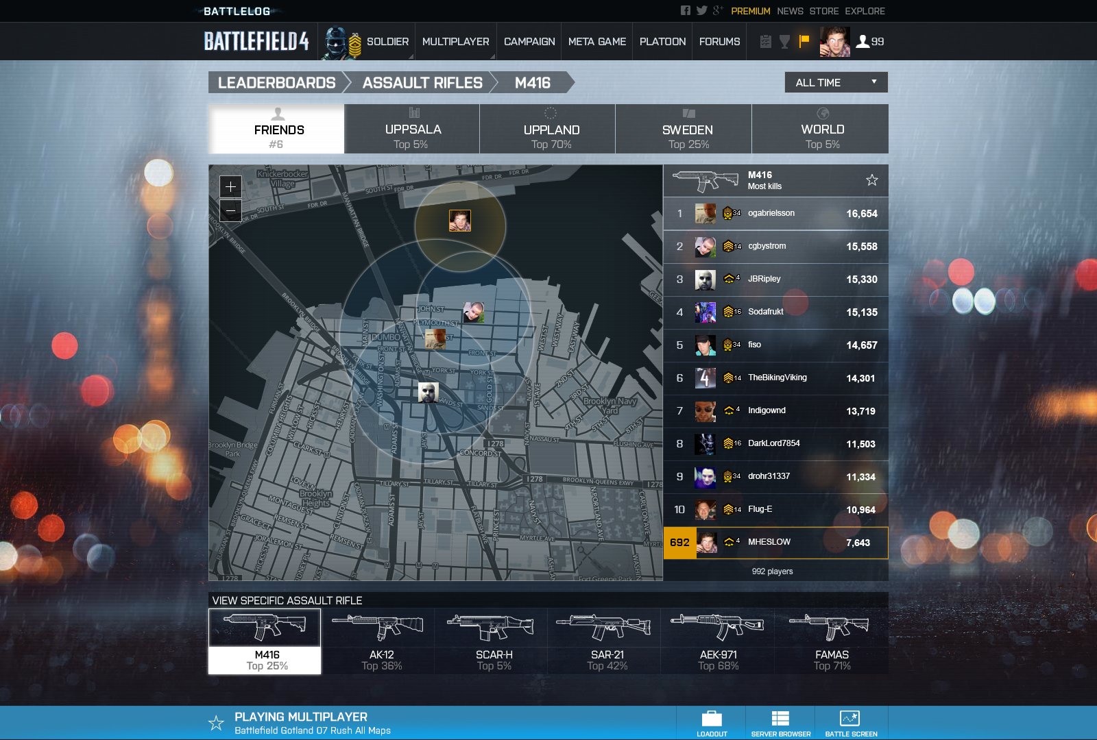 Battlefield 4 Battlelog detailed - Gematsu