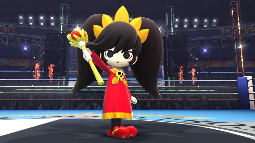 Super Smash Bros. screenshot shows WarioWare’s Ashley - Gematsu