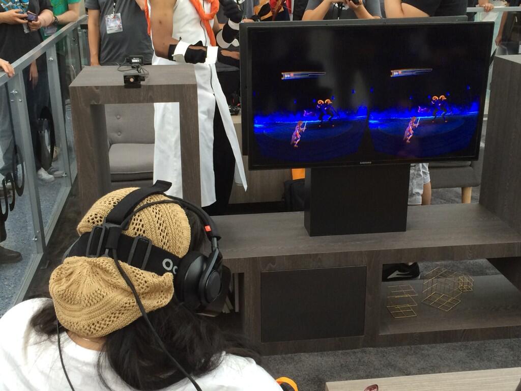 Oculus VR showing Sword Art Online demo at Anime Expo