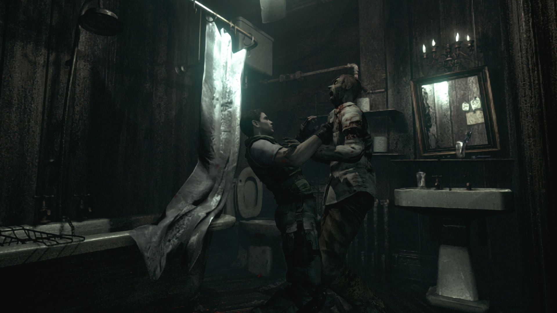 Resident Evil HD Remaster PC vs PS4 Screenshot Comparison: PS4