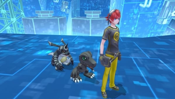 Digimon Story: Cyber Sleuth screenshots show BlackAgumon, BlackGabumon, and Omnimon Zwart - Gematsu