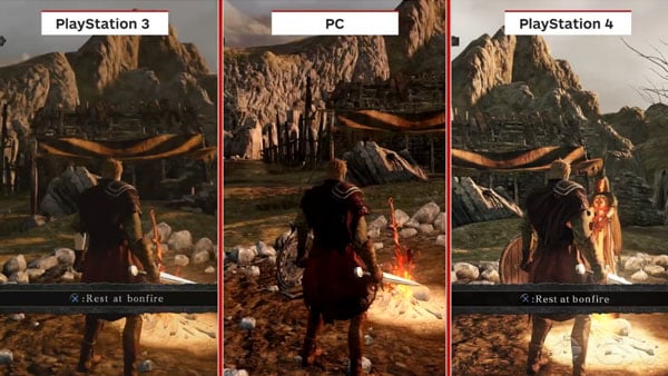 Tumult Dag skrue Dark Souls II: PS3 vs. PS4 vs. PC comparison video - Gematsu