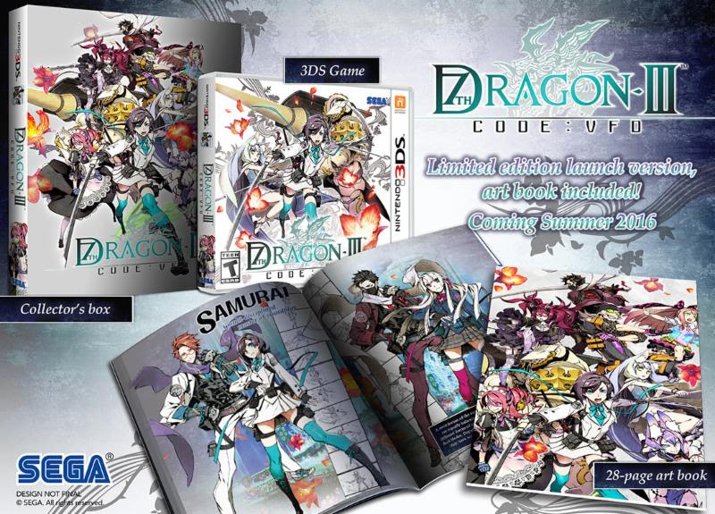 7th Dragon Iii Code Vfd Includes 28 Page Art Book Gematsu