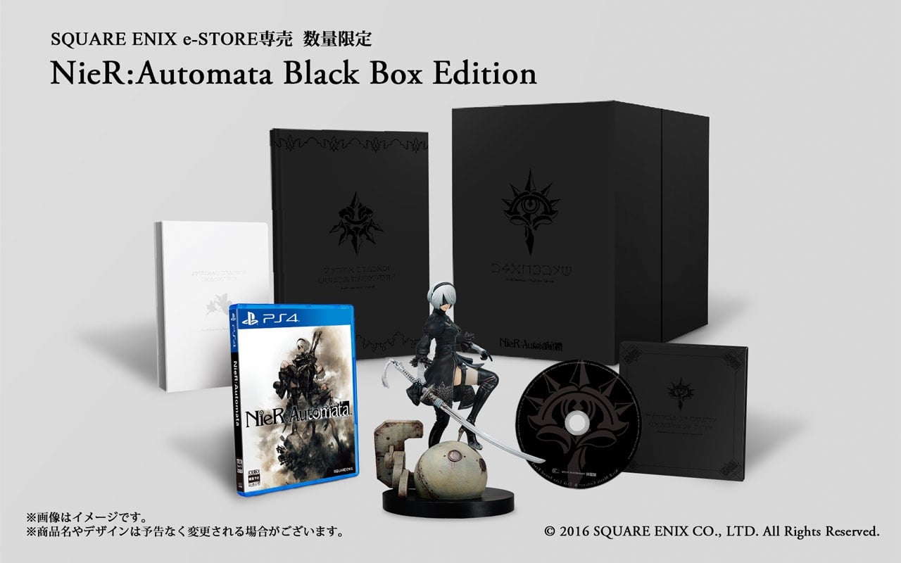 NieR Automata Japanese box art, PlayStation Store purchase bonus