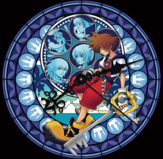 Kingdom Hearts Memorial Stained Glass Clock