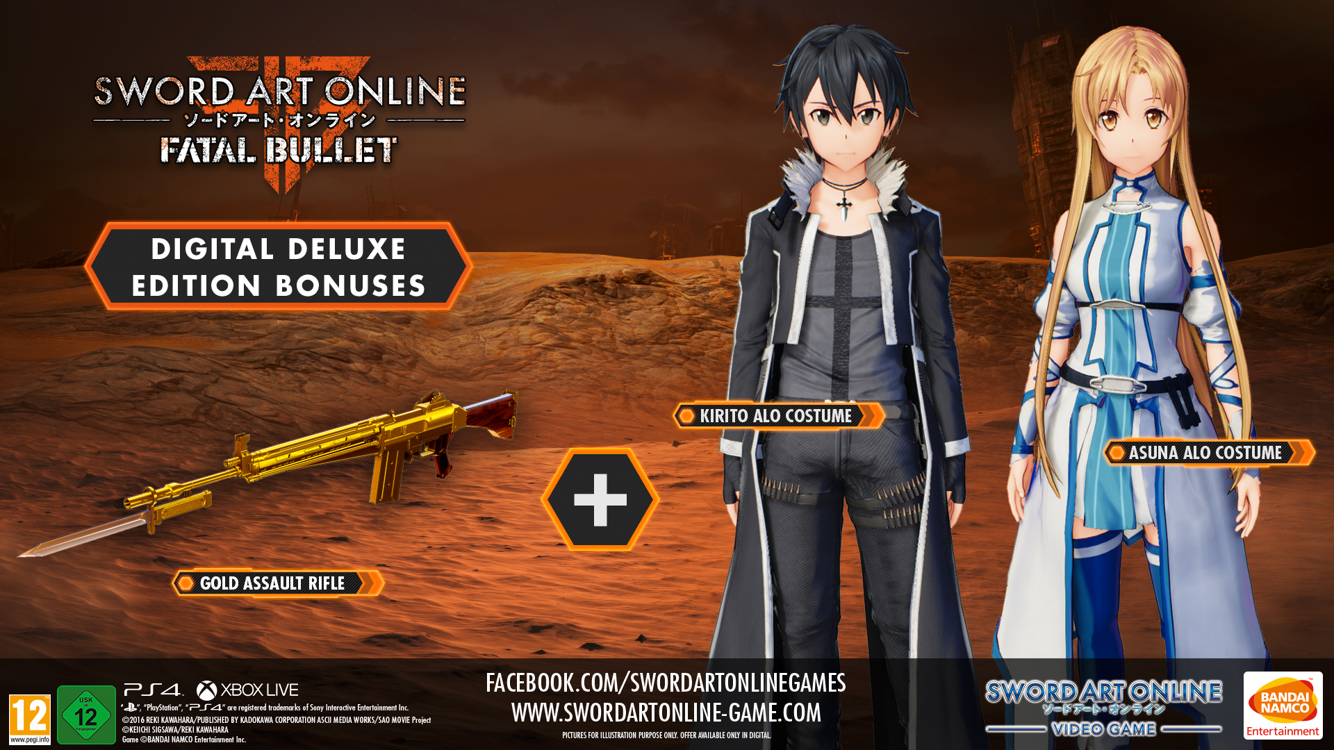 Sword Art Online: Fatal Bullet pre-order bonuses announced.