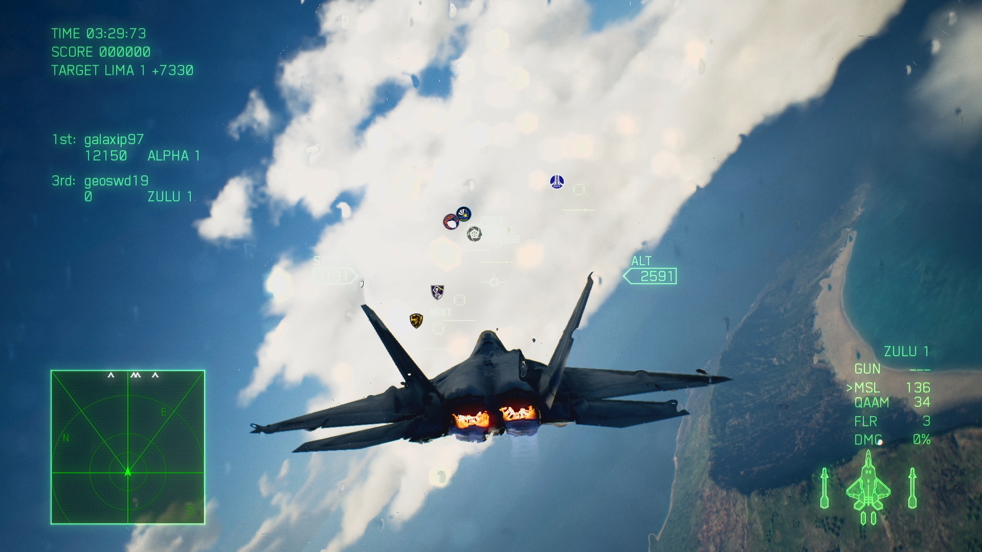 Outlaw achievement in Ace Combat 7: Skies Unknown