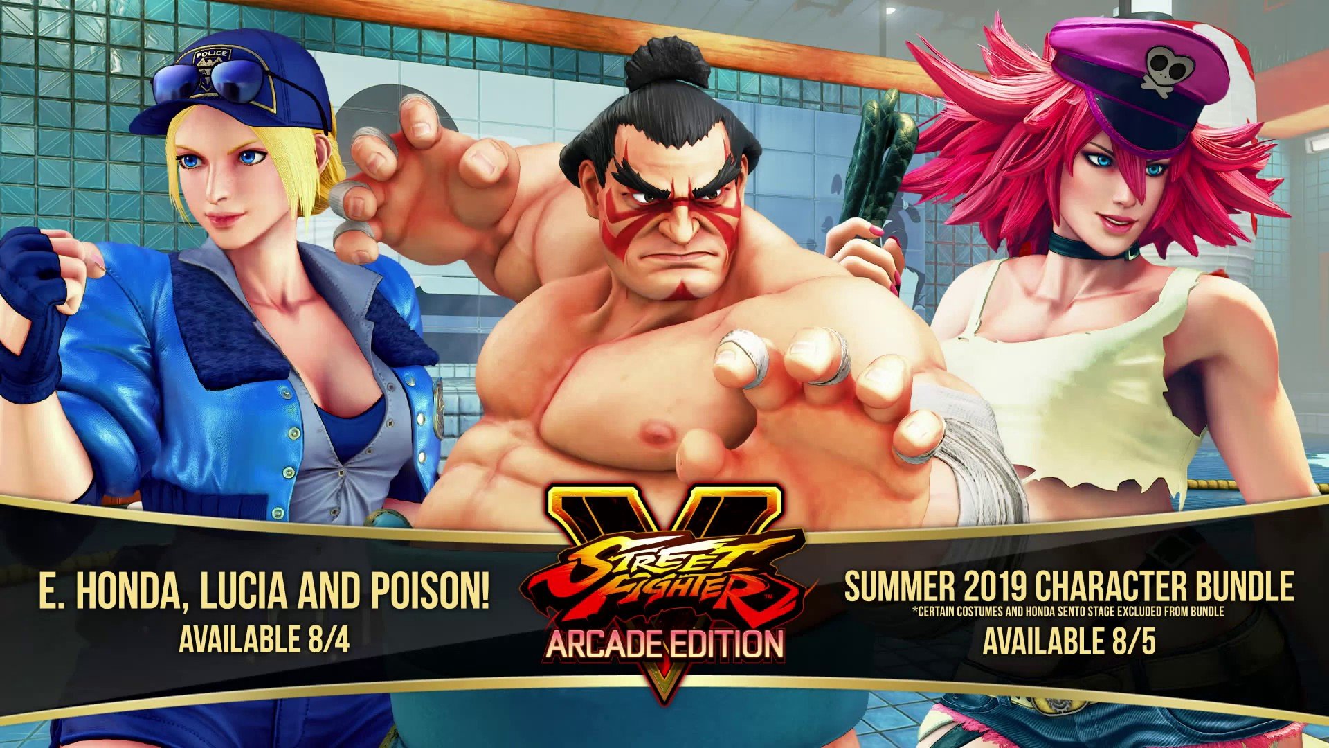 Street Fighter V: Arcade Edition adds E. Honda, Lucia, and Poison on August  4 - Gematsu