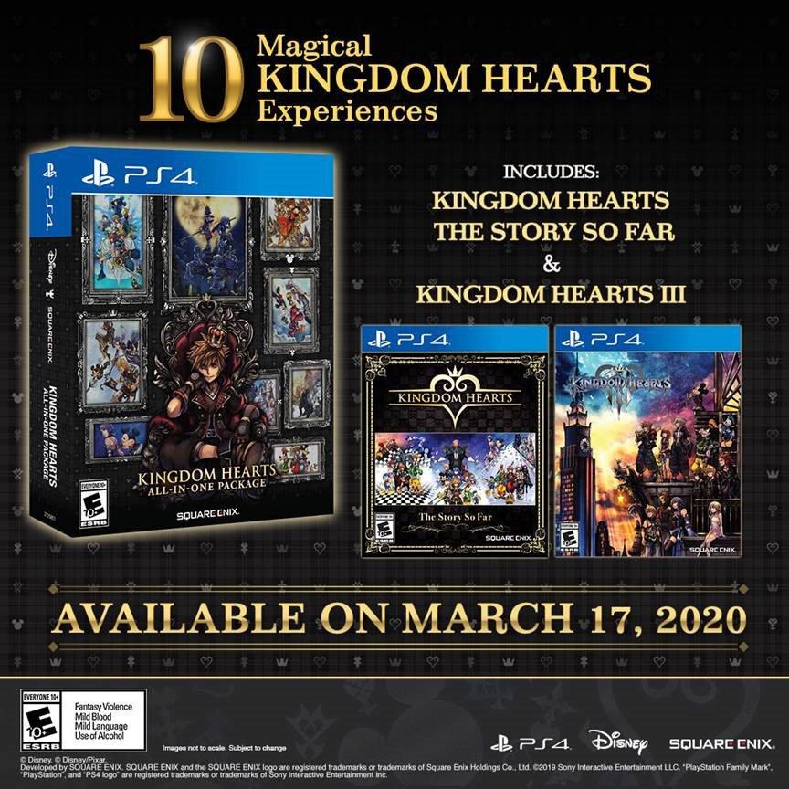 Kingdom Hearts All In One Package Physical Edition Coming To Ps4 On March 17 In North America Gematsu