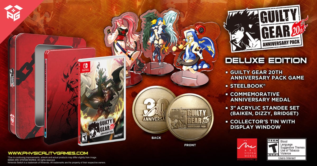 Physicality Games to distribute Guilty Gear 20th Anniversary Pack in North  America Gematsu