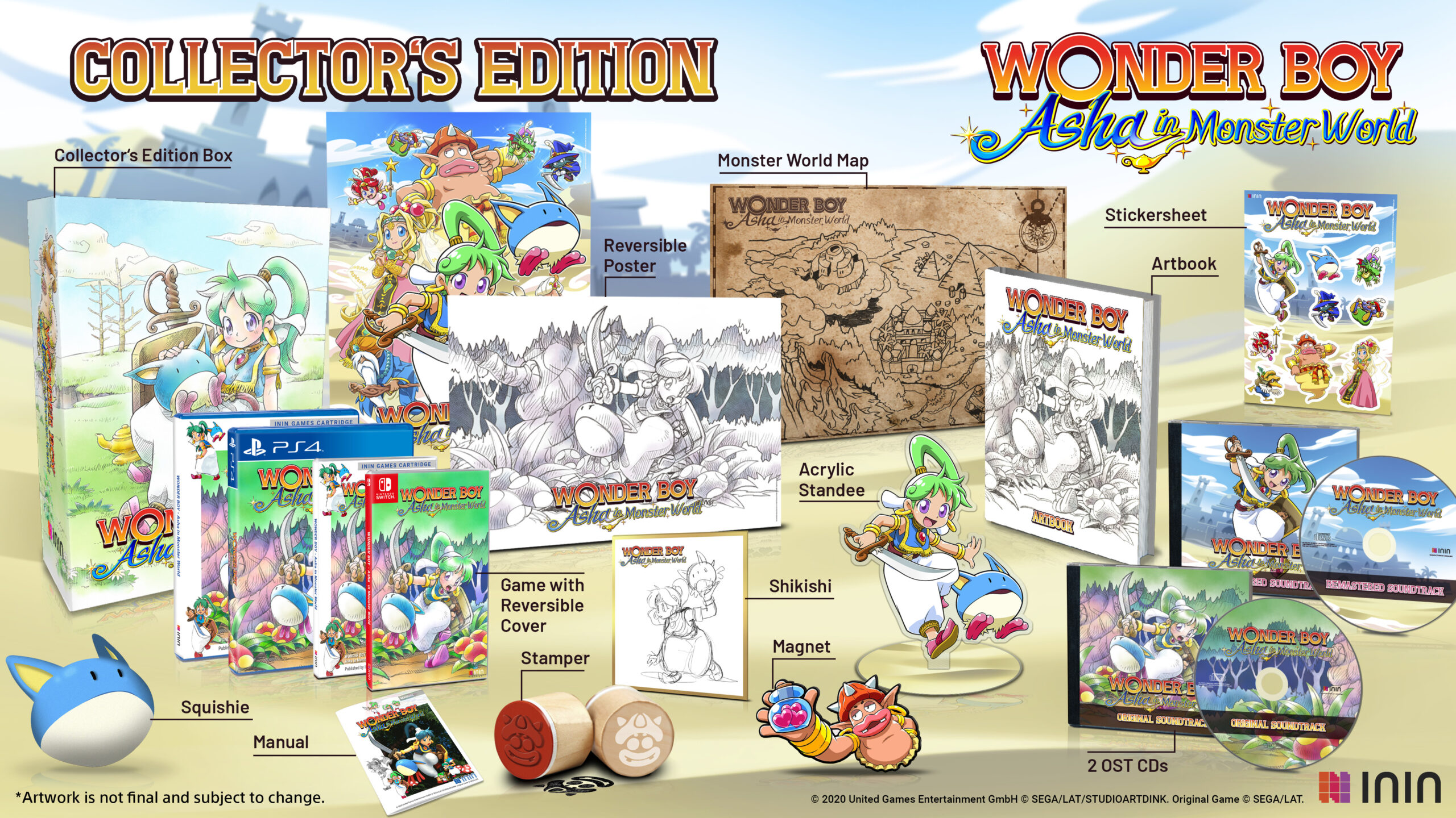 Wonder Boy: Asha in Monster World confirma estas completas ediciones  especiales - Nintenderos - Nintendo Switch, Switch Lite y 3DS