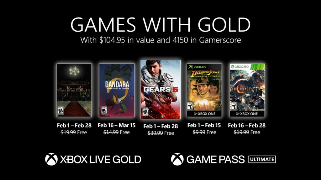 Xbox Live Gold free games for February 2021 and price increase
