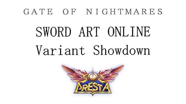 Japanese trademarks - Gate of Nightmares from Square Enix, Sword Art Online: Variant Showdown from Kadokawa, and Sol Cresta from Hamster