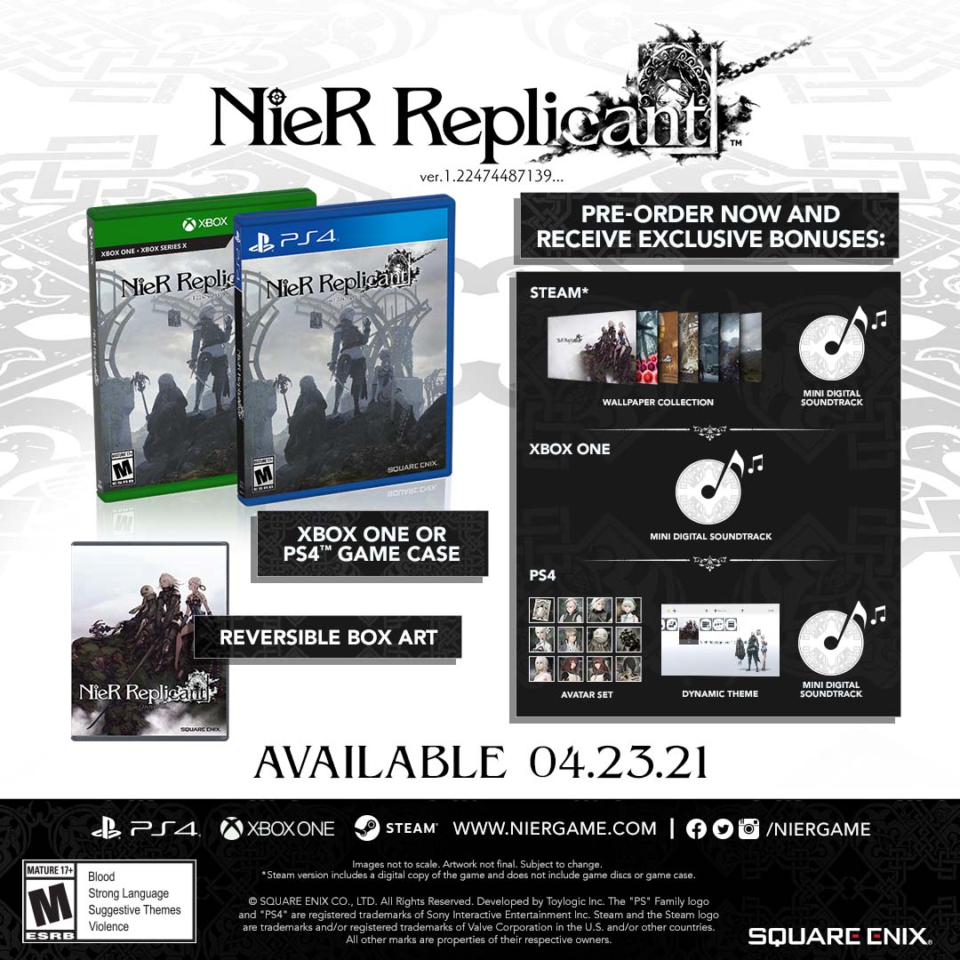 Nier Replicant Ver.1.22474487139 on PS4 — price history, screenshots,  discounts • USA