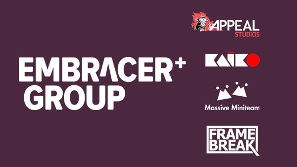 Embracer Group acquires Appeal Studios, KAIKO, Massive Miniteam, and FRAME BREAK, establishes Gate21