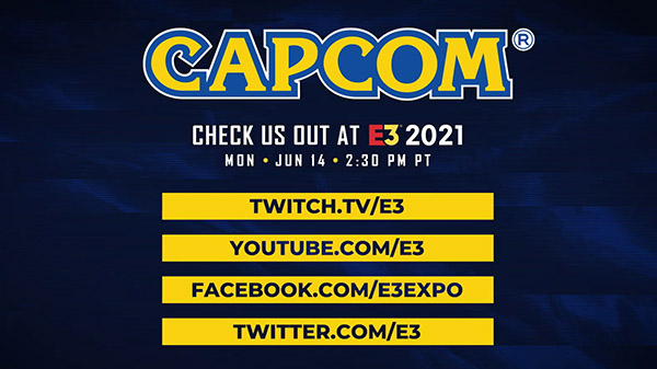 #
Capcom E3 2021 showcase set for June 14 #
Capcom E3 2021 showcase set for June 14