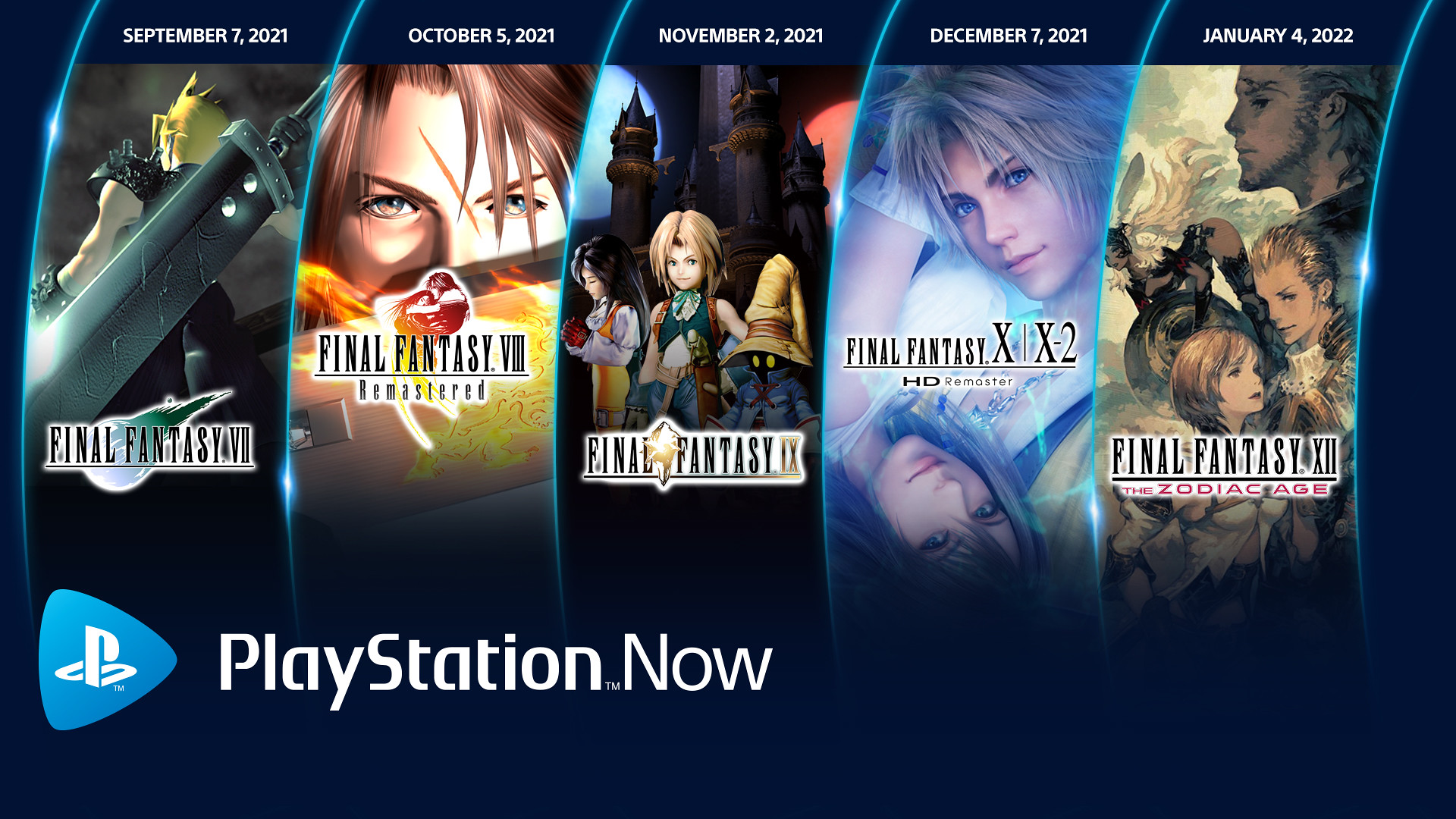 PlayStation Now to add one Final Fantasy game per month for five months starting September 7 – Gematsu