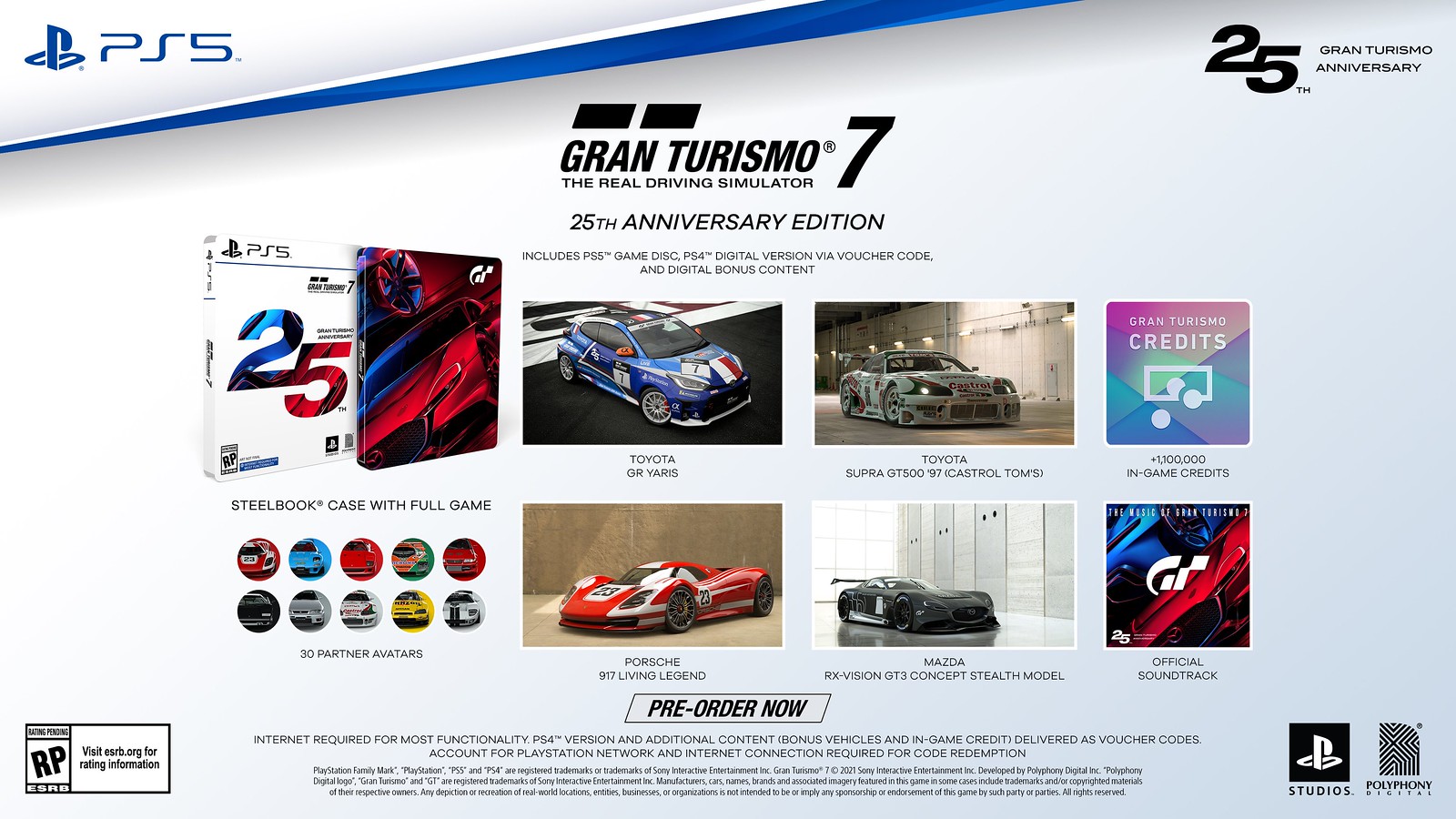 Gran Turismo 7's PS5, PS4 Campaign Requires an Online Connection