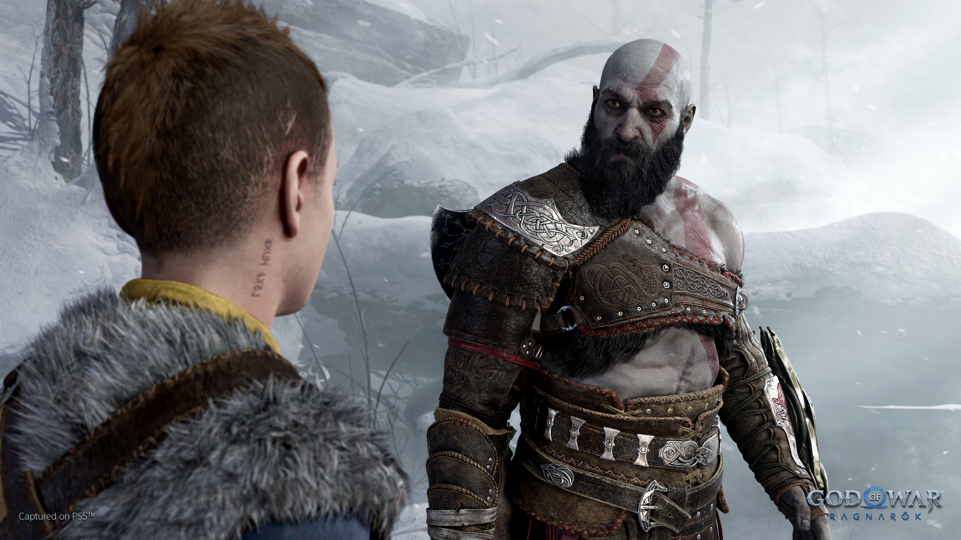 God of War: Ragnarok's big lad Tyr isn't quite as tall as Lady