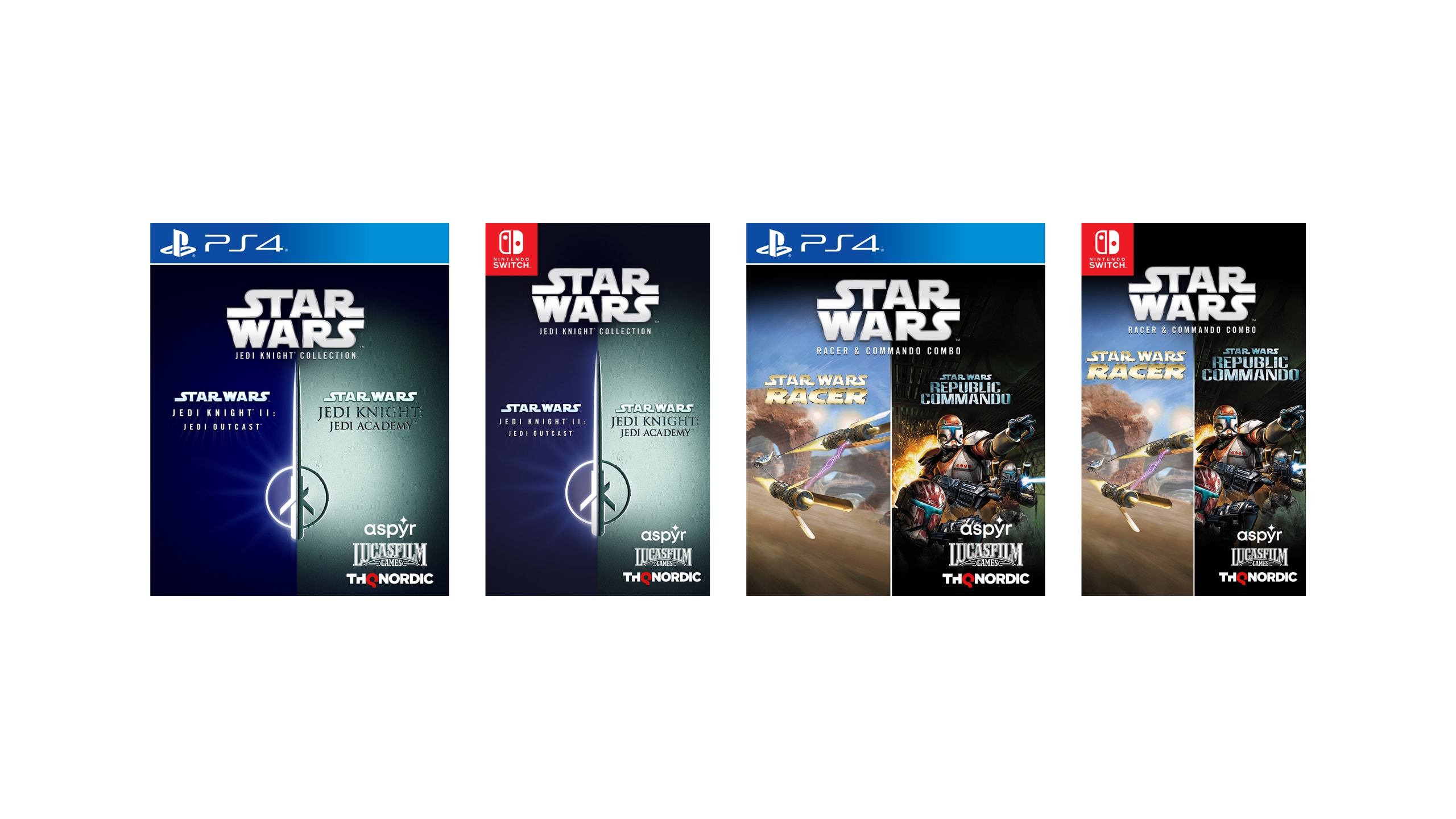 Star Wars Jedi Knight Collection and Star Racer and Commando Combo launch October 26 for PS4, November 16 for Switch - Gematsu
