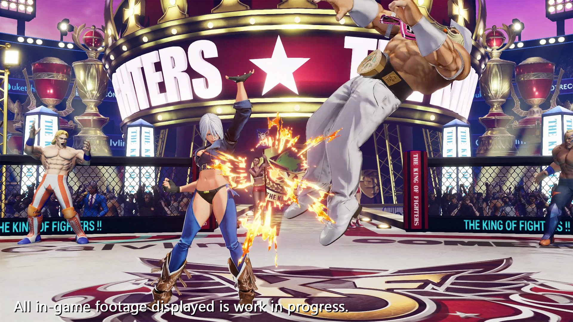 Novo trailer e imagens de The King of Fighters XV com a lutadora Angel 2