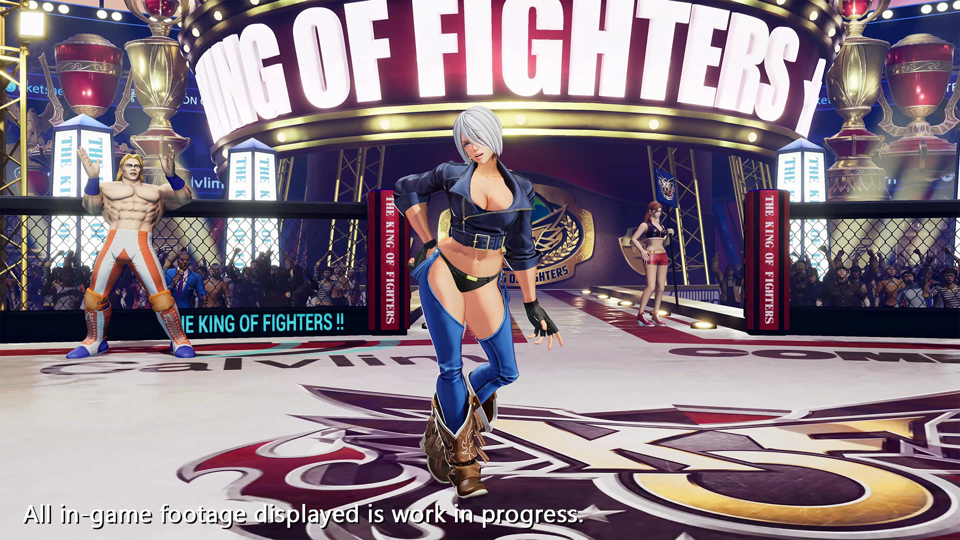 Novo trailer e imagens de The King of Fighters XV com a lutadora Angel 4