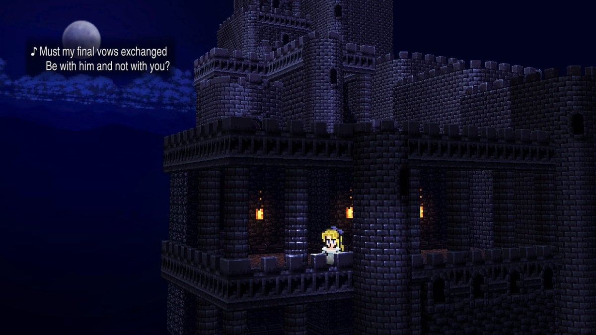 #
      Final Fantasy Pixel Remaster series – Final Fantasy VI opera scene updated with new graphics, vocals in seven languages