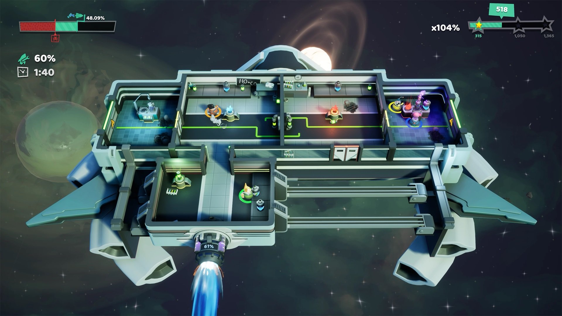 Couch co-op spaceship recovery game Fueled announced for PS4, Xbox One, and PC - Gematsu