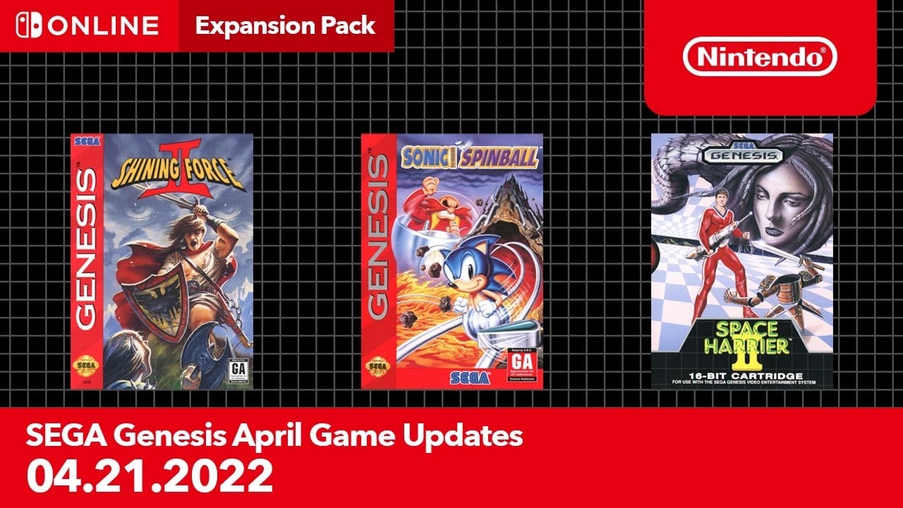 #
      SEGA Genesis – Nintendo Switch Online adds Shining Force II, Sonic the Hedgehog Spinball, and Space Harrier II