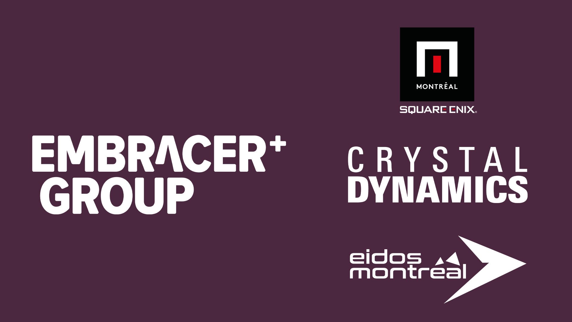 #
      Embracer Group to acquire Crystal Dynamics, Eidos Montreal, and Square Enix Montreal from Square Enix