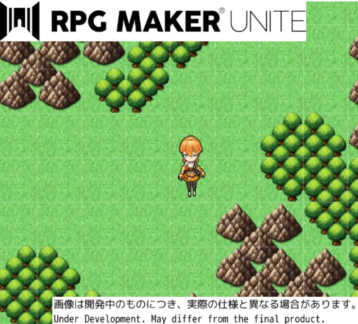 RPG Maker Unite Szczegóły animacji postaci i specyfikacje graficzne zasobów
