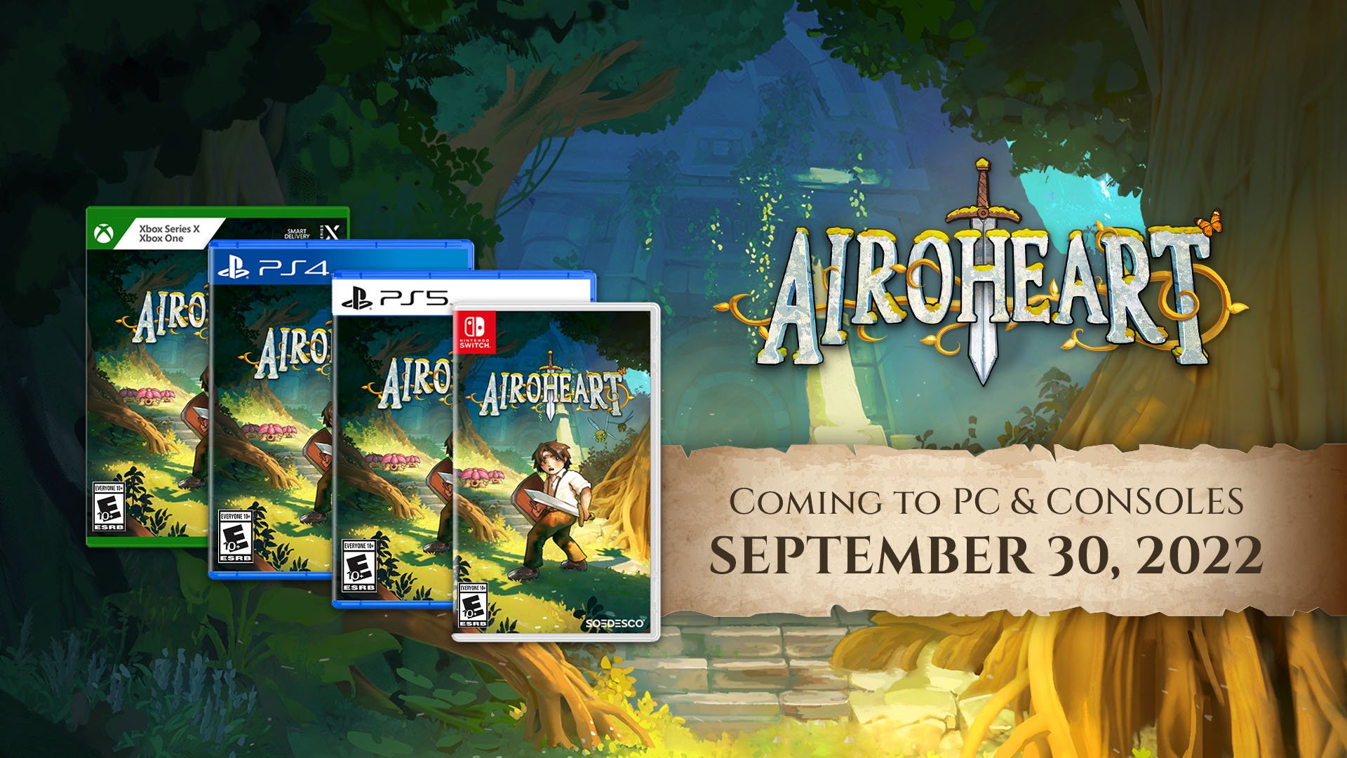 #
      Classics-inspired action RPG Airoheart launches September 30 for PS5, Xbox Series, PS4, Xbox One, Switch, and PC