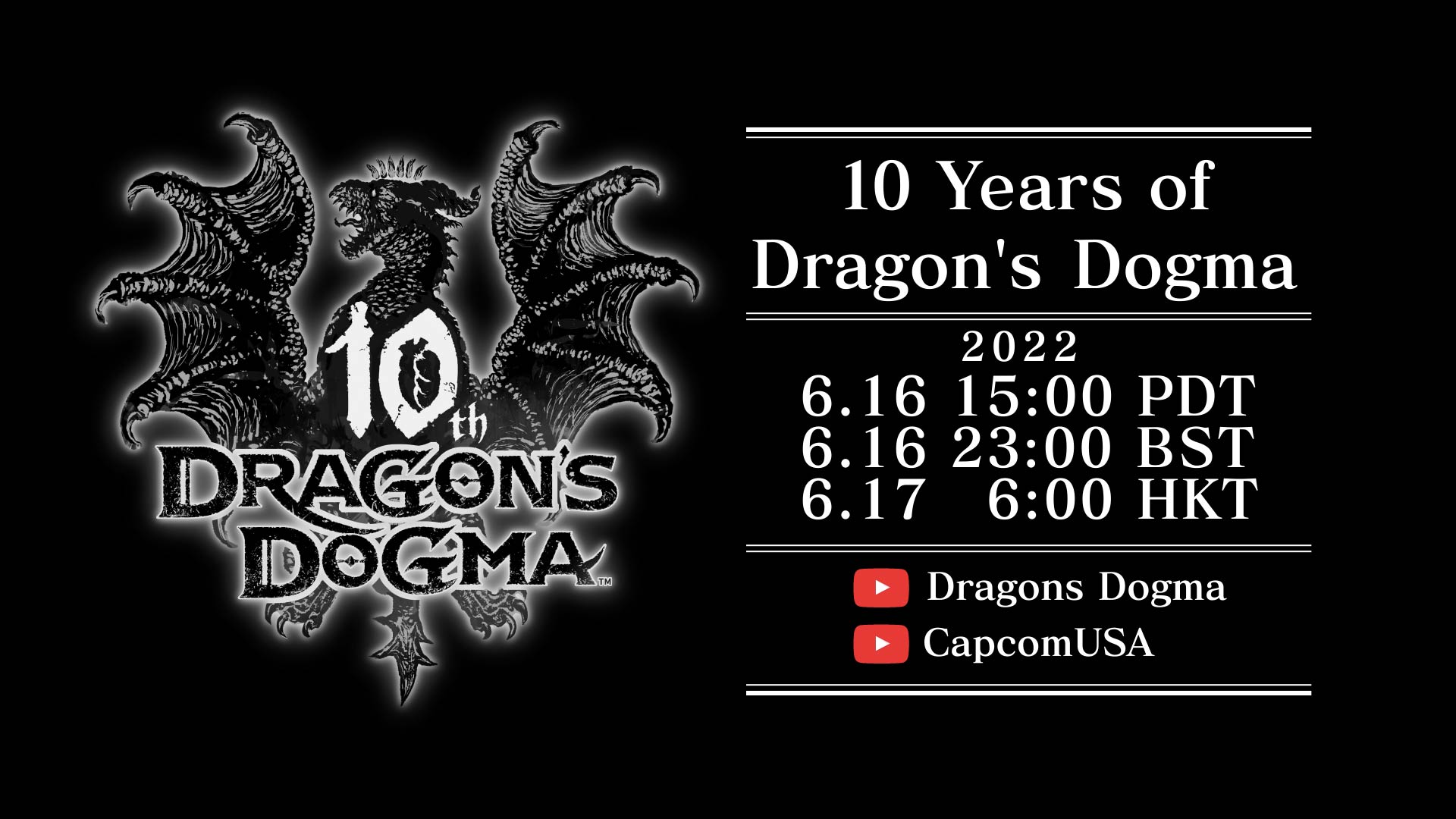 #
      ’10 Years of Dragon’s Dogma’ digital event set for June 16