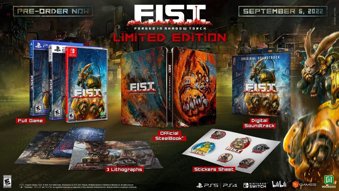 #
      F.I.S.T.: Forged In Shadow Torch physical edition launches September 6 in the west