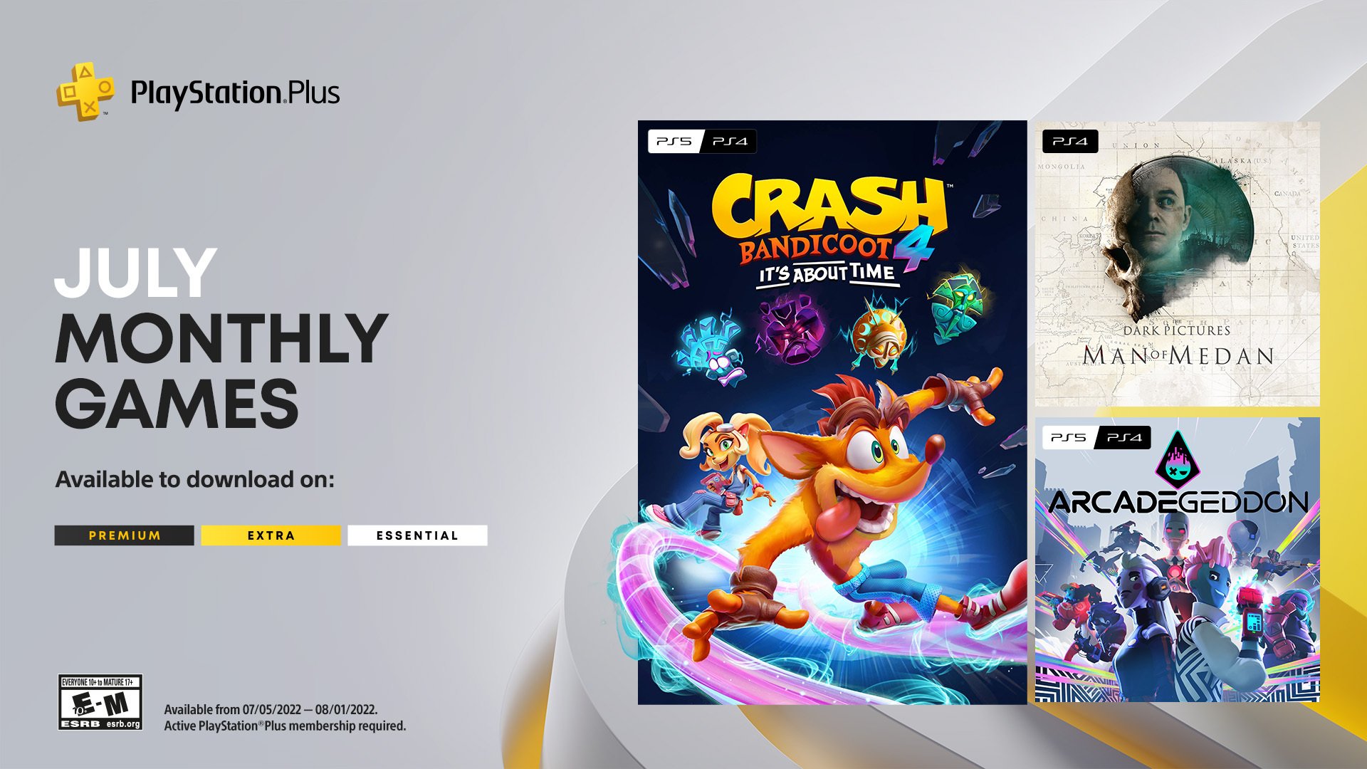#
      PlayStation Plus monthly games for July 2022 announced