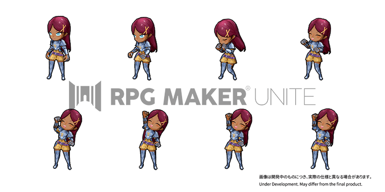#
      RPG Maker Unite details Switch Line feature, final two default characters