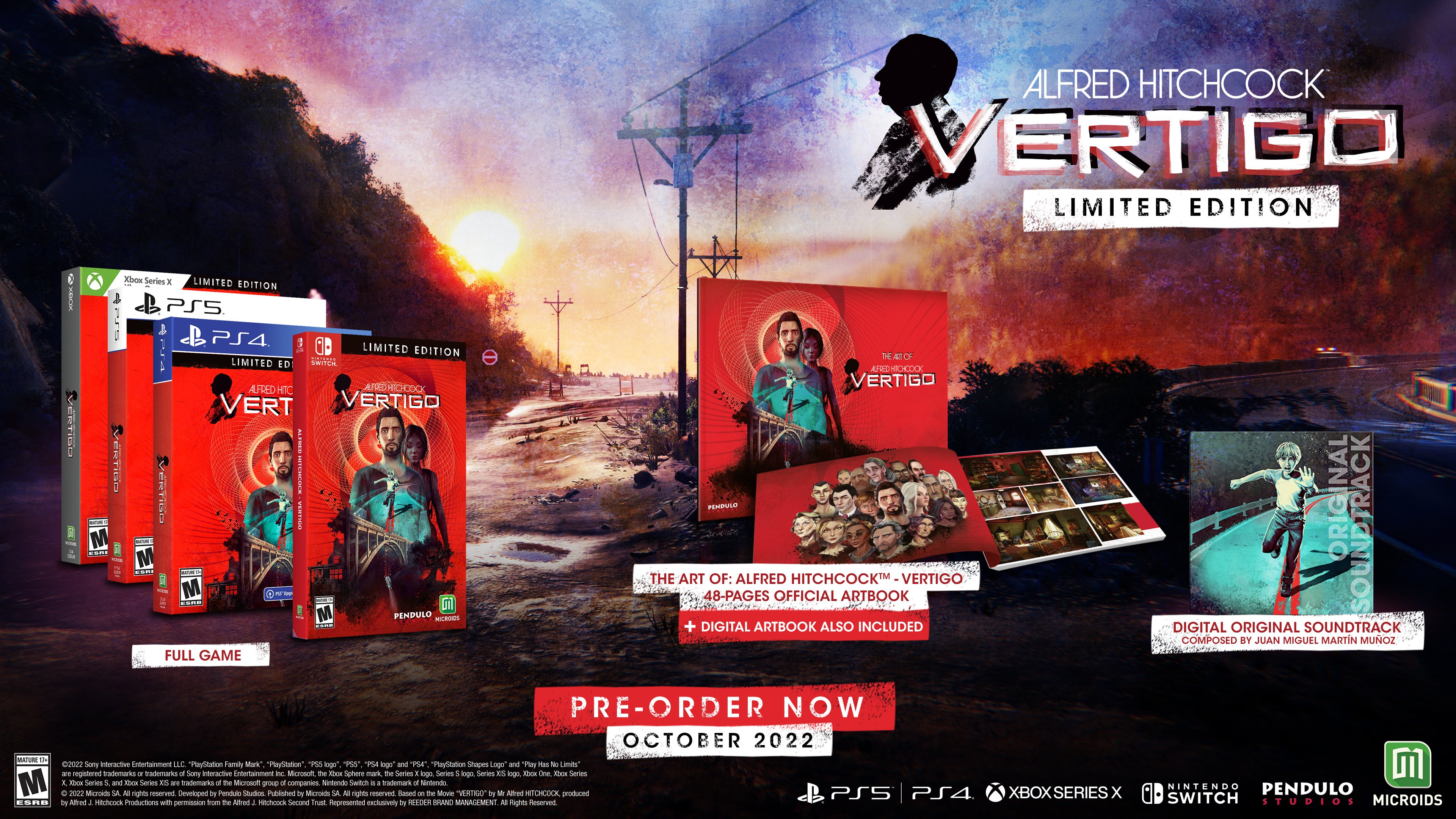 #
      Alfred Hitchcock – Vertigo for PS5, Xbox Series, PS4, Xbox One, and Switch launches September 27 in Europe, October 4 in North America