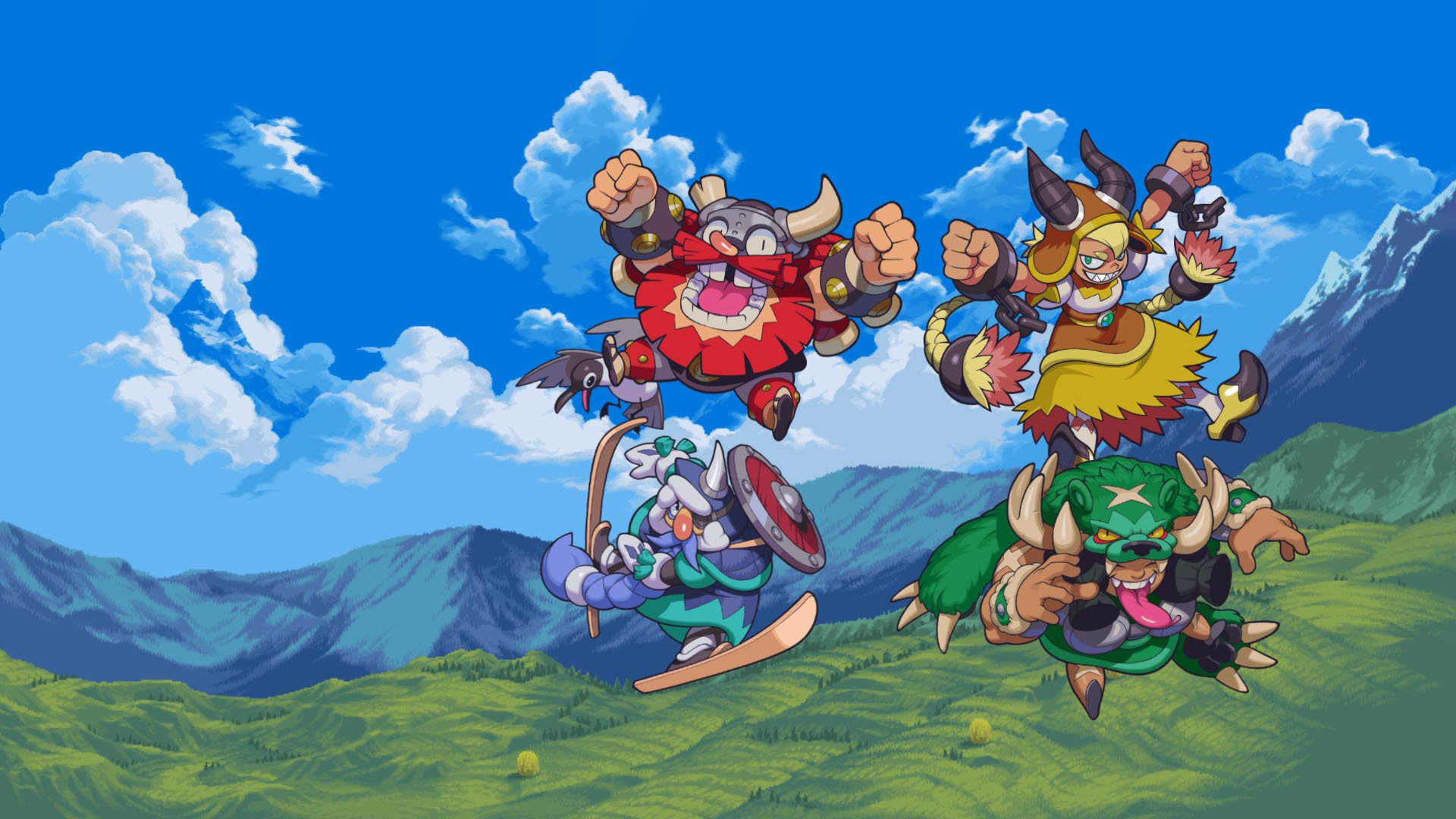 Vikings on Trampolines: jogo de plataforma 2D promete diversão
