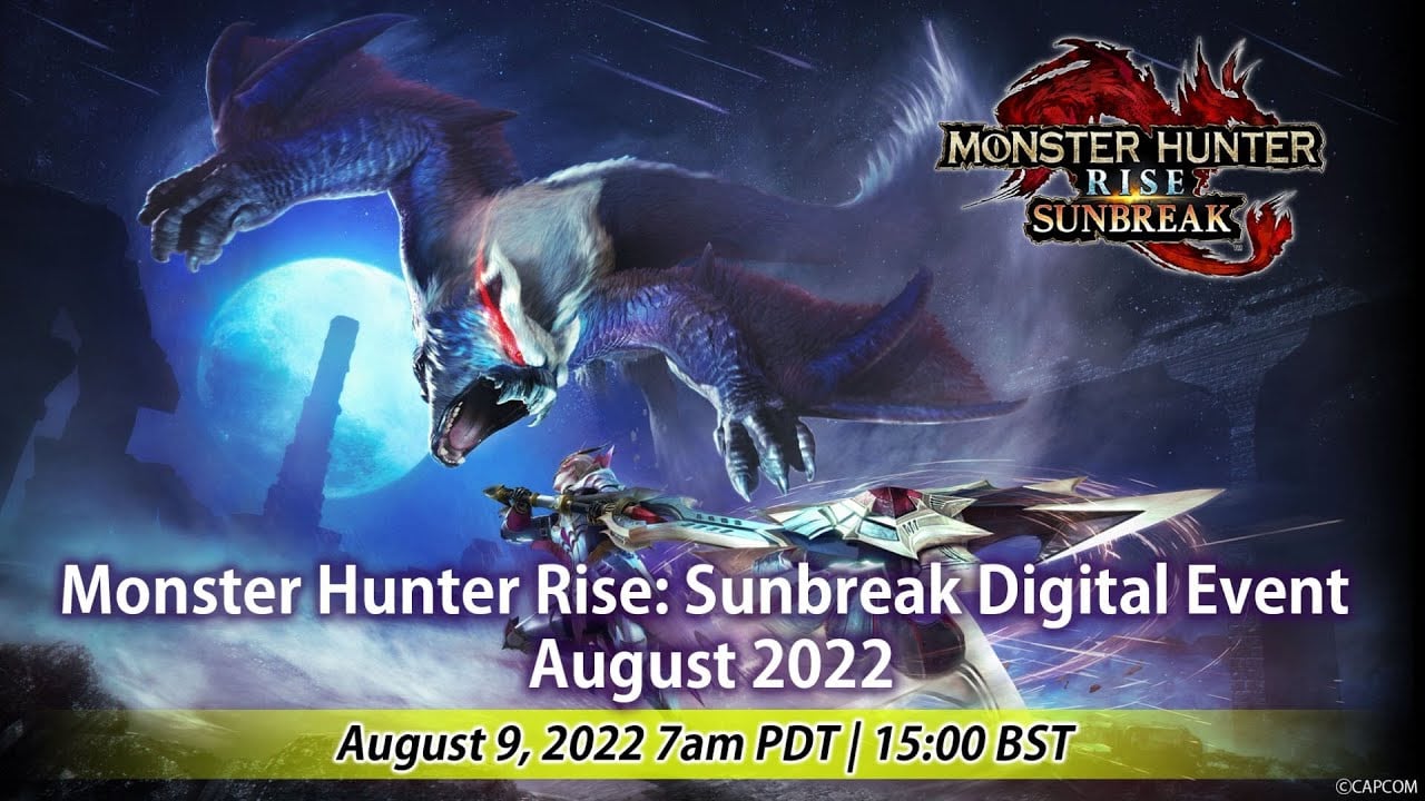 #
      Monster Hunter Rise: Sunbreak Digital Event set for August 9