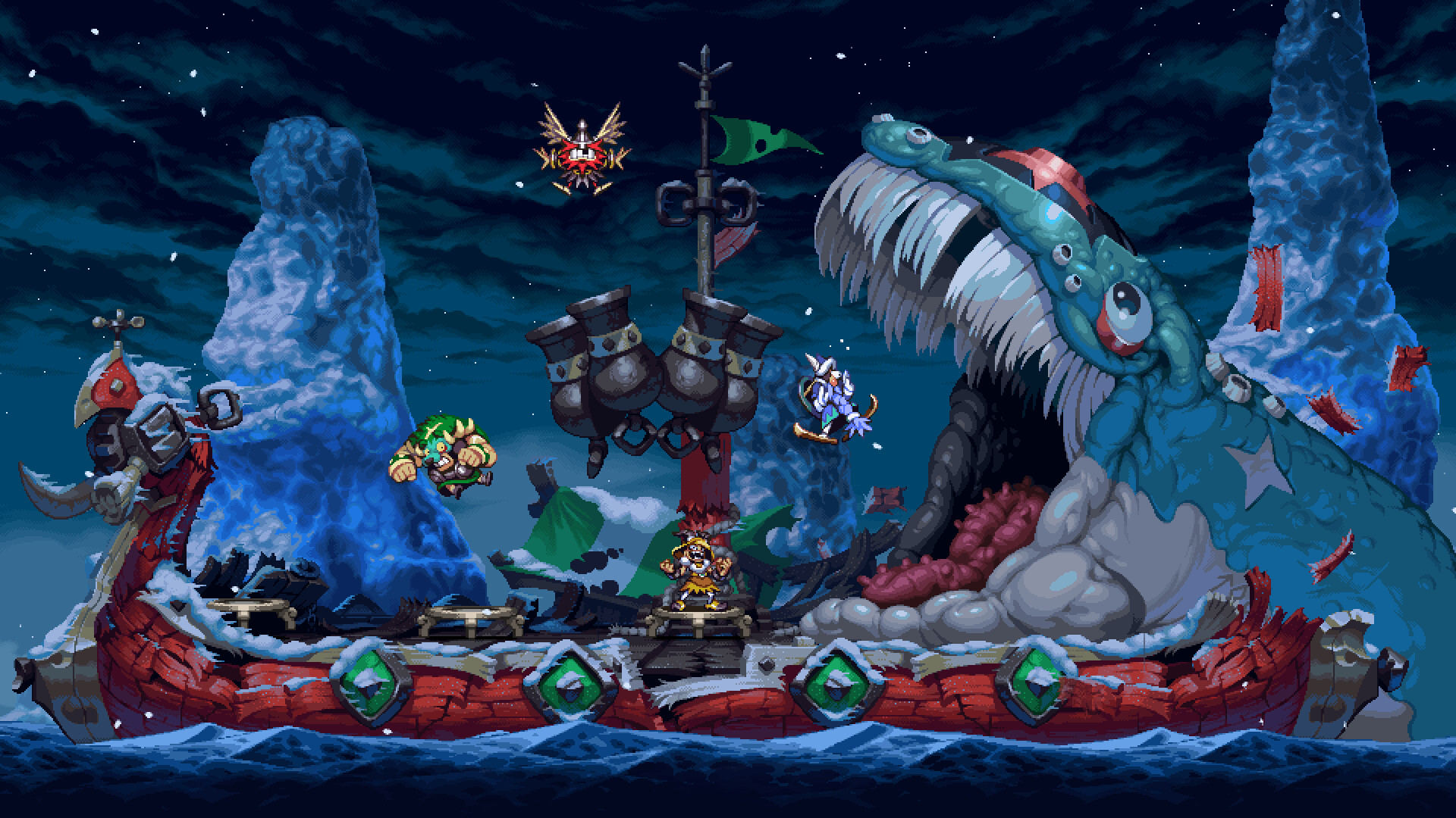 Owlboy-Entwickler D-Pad Studio kündigt Vikings für das PC-Spiel Trampolines für vier Spieler an