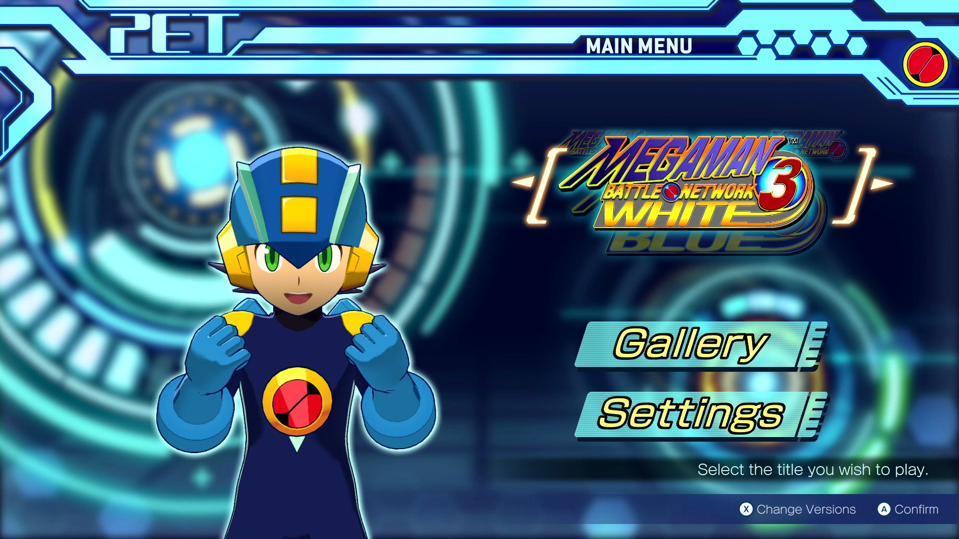 #
      Mega Man Battle Network Legacy Collection adds 3D Mega Man.EXE title screen, online battles and chip trading
