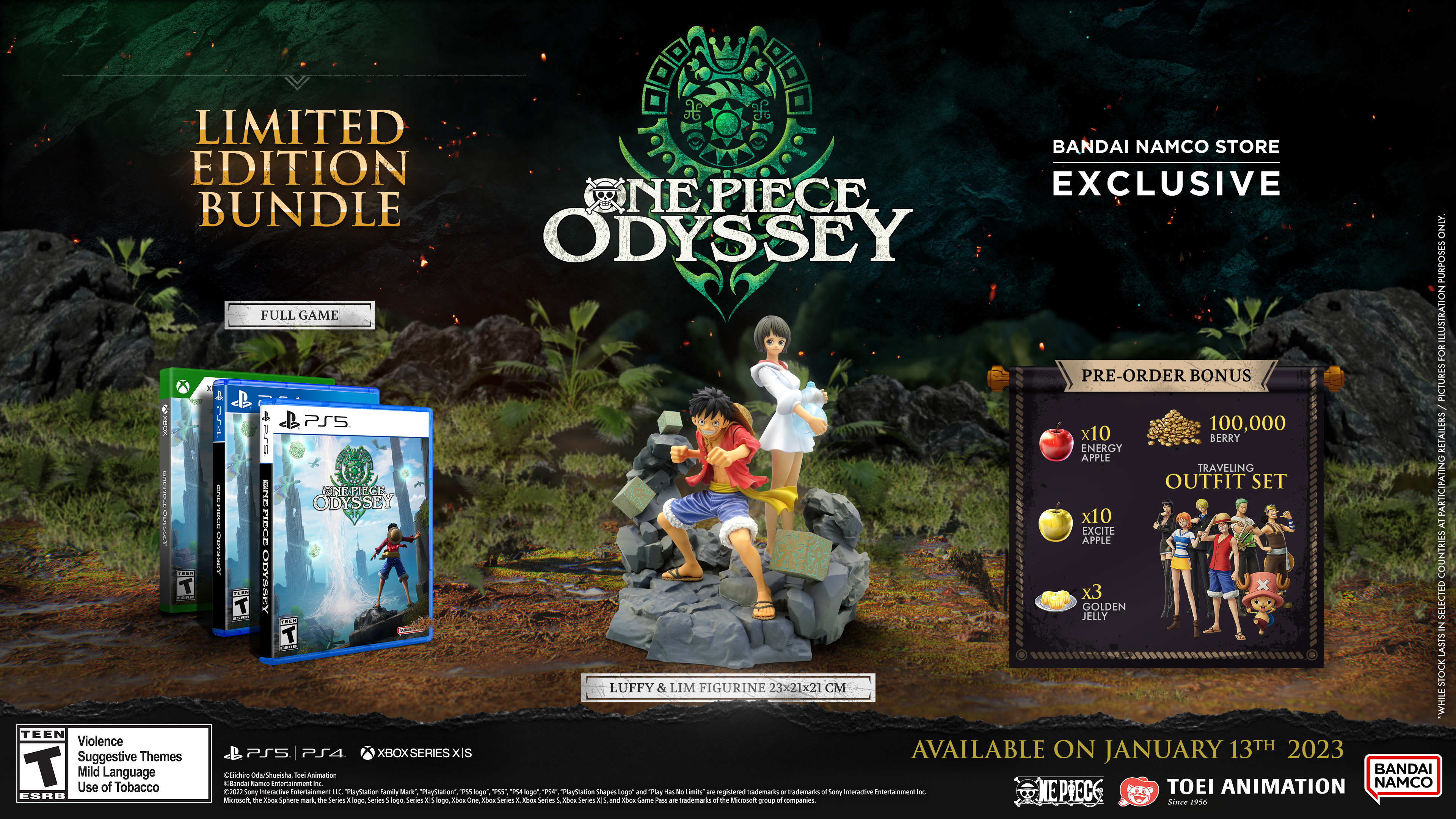 Forever Legendary, Forever Pirates: One Piece Odyssey Arrives January 13  for Xbox Series X