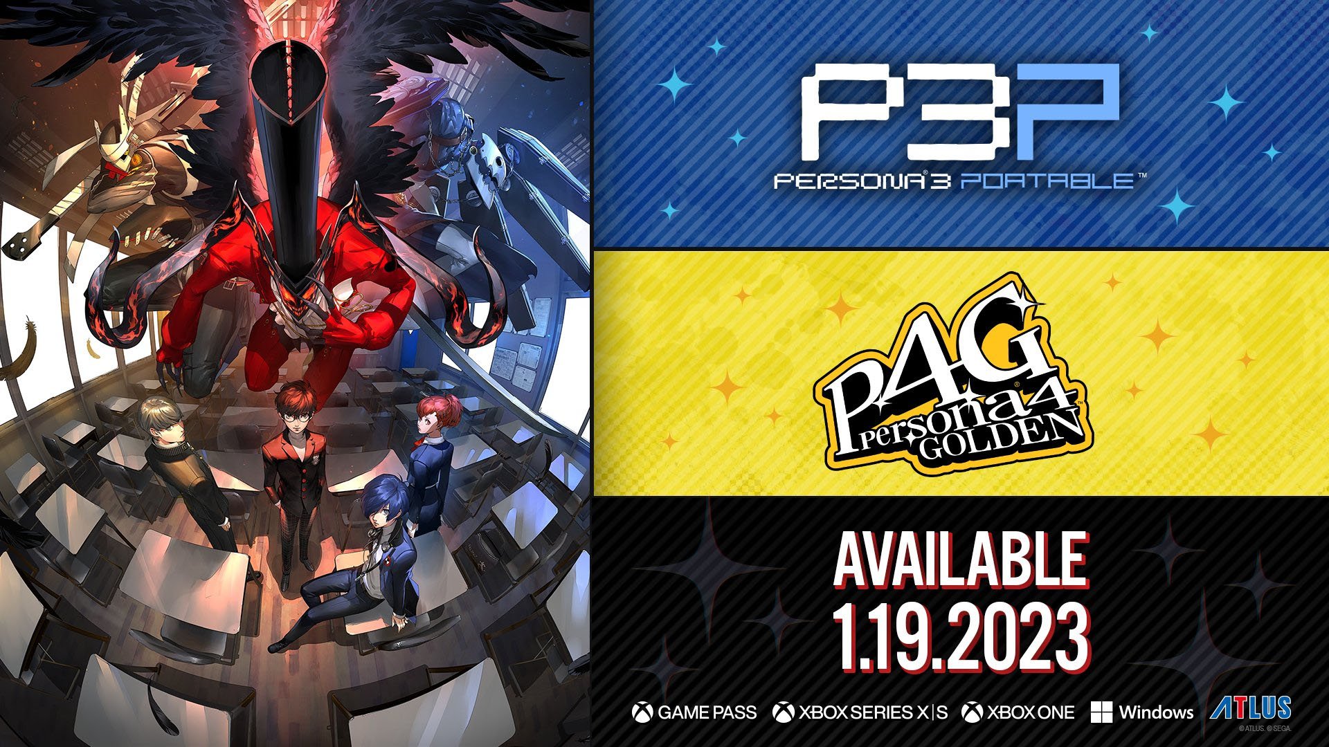 #
      Persona 3 Portable and Persona 4 Golden for Xbox Series, PS4, Xbox One, Switch, and PC launch January 19, 2023